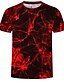 abordables Tank Tops-Hombre Camiseta Gráfico Abstracto Escote Redondo Tops Rojo