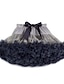 abordables Skirts-Jupon en tulle bouffant doux pour femme taille élastique princesse ballet danse courte tutu jupes partie jupon (noir)