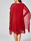 cheap Best Selling Dresses-Women&#039;s Sheath Dress Short Mini Dress - Sleeveless Solid Colored Spring &amp; Summer Plus Size Basic Chiffon 2020 Black Red Navy Blue Gray S M L XL XXL 3XL 4XL 5XL