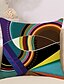 billige Putetrekk-sett med 6 bomull / faux lin putetrekk, stripete linjer / bølger geometic abstrakt kastepute utendørs pute for sofa sofa seng stol