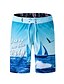 cheap Pants-Men&#039;s Swimwear Bottoms Swimsuit Geometric Light Blue Orange Yellow Bathing Suits