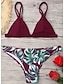 abordables Bikini-Maillots de Bain Bikinis Maillot de bain Femme Taille Asiatique Floral Maillots de bain