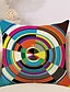 cheap Home &amp; Garden-Set of 6 Cotton / Faux Linen Pillow Cover, Striped Lines / Waves Geometic Abstract Throw Pillow