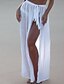 cheap Cover-Ups-Women&#039;s Basic Cover-Up Swimsuit Solid Colored Swimwear Bathing Suits White Orange Khaki