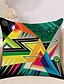 cheap Home &amp; Garden-Set of 6 Cotton / Faux Linen Pillow Cover, Striped Lines / Waves Geometic Abstract Throw Pillow