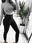 abordables Pants-Femme basique Sophistiqué Classique pantalon de costume Chino Pantalon Elastique Couleur Pleine Taille haute Noir Chameau S M L XL