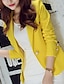 cheap Jackets-Women&#039;s Blazer Black / Yellow / Green S / M / L