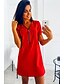 cheap Casual Dresses-Women&#039;s Short Mini Dress A Line Dress Blue Blushing Pink Wine Green White Black Red Short Sleeve Deep V Hot S M L XL XXL 3XL