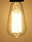 billige Glødelampe-6stk 60 W E26 / E27 ST64 Varm hvit 2200-2300 k Kontor / Bedrift / Mulighet for demping / Dekorativ Glødelampe Vintage Edison lyspære 220-240 V