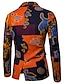 cheap New To Sale-Rainbow Geometric / Rainbow Regular Fit Cotton / Linen Men&#039;s Suit - Notch lapel collar / Plus Size