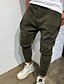 cheap Pants-Men&#039;s Exaggerated Harlem Pants Sporty Harem Chinos Sweatpants Full Length Pants Micro-elastic Print Mid Waist Matte Black Wine Army Green Black Gray M L XL XXL 3XL / Elasticity