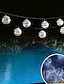 abordables Tiras de Luces LED-cadena de luz solar al aire libre luz de jardín solar led luces de cadena solar bola marroquí a prueba de agua 5m 20 bolas led luces de cadena de hadas globo linterna orbe iluminación navideña para