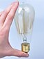 cheap Incandescent Bulbs-6pcs 60 W E26 / E27 ST64 Warm White 2200-2300 k Retro / Dimmable / Decorative Incandescent Vintage Edison Light Bulb 220-240 V
