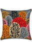 cheap Bottoms-1 pcs Pillow Cover Faux Linen, Casual Floral Geometric Modern Square Traditional Classic
