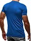 abordables Men&#039;s Socks-Hombre Un Color Camiseta - Algodón Escote en Pico Wine / Blanco / Negro / Azul Piscina / Gris Claro / Gris Oscuro