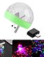 abordables Decoración y Luces de Gadget-usb disco light led party lights portable crystal magic ball efecto colorido lámpara de escenario para home party karaoke decor