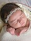 preiswerte Kinder Kopfbedeckungen-Baby Unisex Grundlegend / Süß Solide Blumig Acryl Haarzubehör Beige Einheitsgröße / Stirnbänder