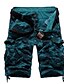 abordables Pants-Homme basique Pantalon cargo Bermudas Pantalon Avec motifs Longueur genou Bleu Vert Véronèse Fuchsia Kaki Vert
