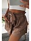 cheap Bottoms-Women&#039;s Basic Shorts Pants - Solid Colored Black Khaki Beige S / M / L