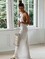 billige Afslappede kjoler-Dame Elegant Skede Kjole - Ensfarvet Maxi