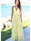 cheap Maxi Dresses-Women&#039;s Strap Dress Maxi long Dress Blue Yellow Green White Red Light Blue Sleeveless Floral Print Summer Hot Boho Beach Floral S M L XL XXL