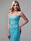cheap Maxi Dresses-Mermaid / Trumpet Elegant &amp; Luxurious Dress Formal Evening Floor Length Sleeveless Sweetheart Tulle Backless with Beading Cascading Ruffles 2024