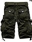 cheap Pants-Men&#039;s Basic Tactical Cargo Bermuda shorts Pants Patterned Knee Length Blue Army Green Fuchsia Khaki Green