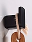 billige Badeværelsestilbehør-3 stk kåbekrog vægmonteret håndklædekrog sort rustfrit stål vintage knagerækker bøjle enkelt dekorativ taske nøgle hatte tøjstativ