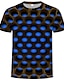 abordables Camisetas y camisas para niños-Niños Bebé Chico Camiseta Manga Corta Estampado de impresión en 3D Bloques Geométrico Estampado Azul Piscina Rojo Fucsia Niños Tops Verano Activo Básico Chic de Calle