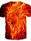 abordables Tank Tops-Hombre Camiseta Gráfico Escote Redondo Talla Grande Diario Mangas cortas Estampado Tops Naranja / Verano
