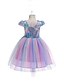 cheap Girls&#039; Dresses-Girls&#039; Rainbow Patchwork Sequin Dress