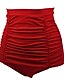 preiswerte Tankini-Damen Badeanzug BBikinihose EU- / US-Größe Bademode Einfarbig Schwarz Weiß Rote Badeanzüge Basic