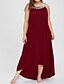 cheap Best Selling Dresses-Women&#039;s Plus Size Maxi A Line Dress - Sleeveless Solid Colored Going out Loose Black Purple Red XL XXL XXXL XXXXL