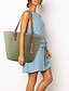 abordables Handbags &amp; Totes-Women&#039;s Bohemian Style Straw Tote Bag