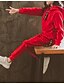 billige Sett med pikeklær-Jente 3D Ensfarget Tøysett Langermet Aktiv Grunnleggende Bomull Polyester Barn Normal