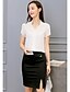 cheap Tops &amp; Blouses-Women&#039;s Solid Colored Shirt Daily Wear Shirt Collar White / Red