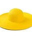 cheap Hats-Women&#039;s Basic Vacation Beach Straw Hat Solid Colored White Yellow Hat UV Protection Breathable / Blue / Orange / Winter / Spring / Summer