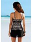 cheap Tankini-Women&#039;s Basic Black Triangle High Waist Tankini Swimwear Swimsuit - Striped S M L Black
