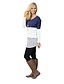 cheap T-Shirts-Women&#039;s Color Block Patchwork Loose T-shirt Basic Daily Wear Vacation Wine / Black / Blue / Green / Gray