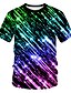 cheap T-Shirts-Men&#039;s T shirt Tee Abstract Round Neck Daily Wear Club Short Sleeve Print Tops Streetwear Exaggerated Black