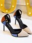 cheap Pumps &amp; Heels-Women&#039;s Heels Party Heels Sexy Shoes Stilettos Daily Office &amp; Career Color Block Buckle Stiletto Heel Pointed Toe Minimalism Sweet Suede Ankle Strap Black Red Beige
