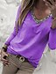 cheap T-Shirts-Women&#039;s T shirt Solid Colored Plus Size Sequins Long Sleeve Casual Tops Basic Black Blue Purple