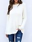 cheap Sweaters &amp; Cardigans-Women&#039;s Solid Colored Cardigan Long Sleeve Sweater Cardigans Round Neck White Black Yellow