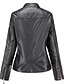 cheap Jackets-Women&#039;s Faux Leather Jacket Casual Jacket Street Daily Date Waterproof Windproof Zipper Pocket Basic Casual Stand Collar Slim Solid Color Outerwear Winter Fall Long Sleeve Black Khaki Red M L XL XXL