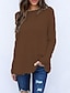 economico Sweaters &amp; Cardigans-Per donna Tinta unita Cardigan Manica lunga Maglioni cardigan Rotonda Bianco Nero Giallo