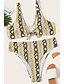 abordables Bañadores de Tallas Grandes de Mujer-Mujer Halter Básico Bikini Traje de baño Estampado Animal Bañadores Trajes de baño Blanco Azul Piscina Amarillo Rosa
