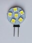 billige Bi-pin lamper med LED-10stk 1 W LED-lamper med G-sokkel 120 lm G4 6 LED perler SMD 5050 Hvit Varm Gul 12 V