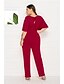 abordables Vestidos de Talla Grande de mujer-Mujer Wine Rosa Naranja Mono Pijama Mono, Un Color L XL XXL