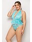 cheap Plus Size Swimwear-Women&#039;s Red Green Blue Triangle Bikini Swimwear Swimsuit - Polka Dot S M L Red
