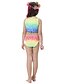 cheap Girls&#039; Swimwear-Kids Girls&#039; 3pcs Three Piece Swimwear Bikini Swimsuit Mermaid Tail The Little Mermaid Swimwear Rainbow Rainbow Cosplay Costumes Princess Bathing Suits 3-8 Years / Cute